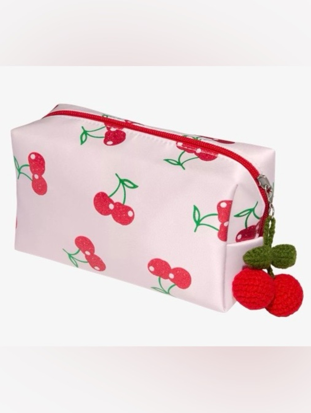 Cherries Pink Makeup Cosmetic Bag Pink Multi